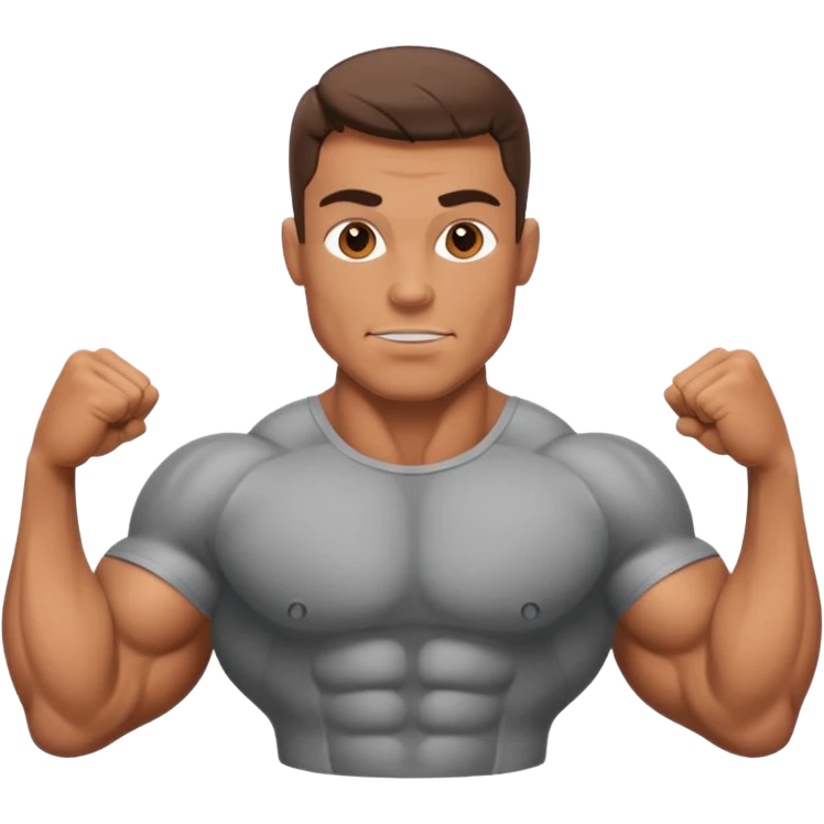 Bound bodybuilder emoji