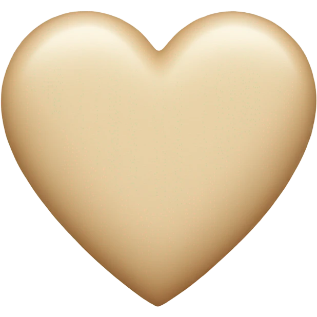 Beige heart  emoji