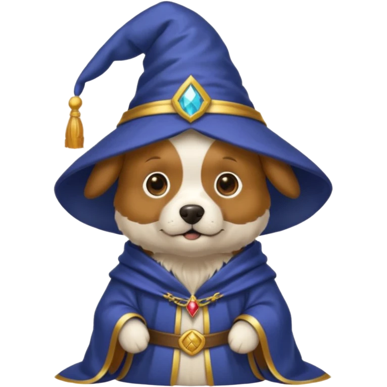 Dog wizard emoji