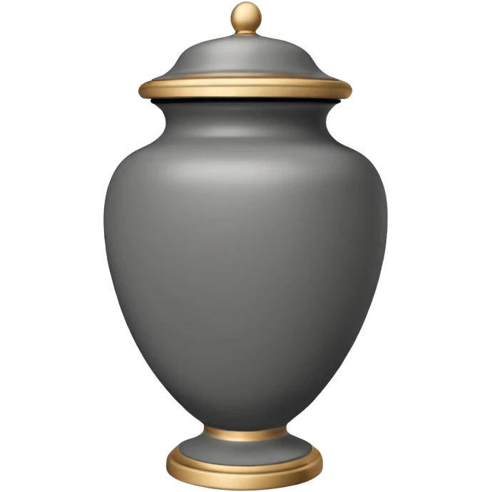 grey funeral urn
 emoji