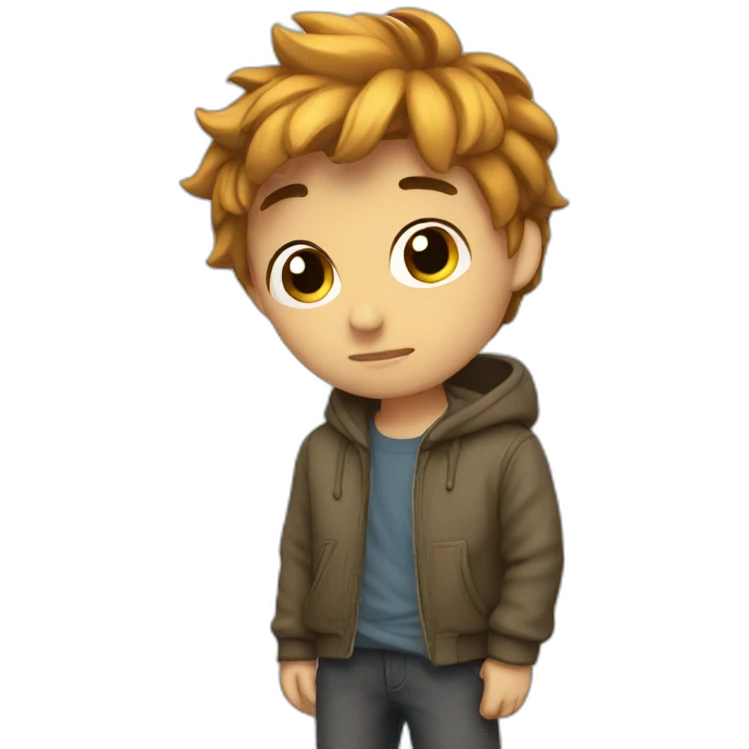 Shy but hot boy emoji