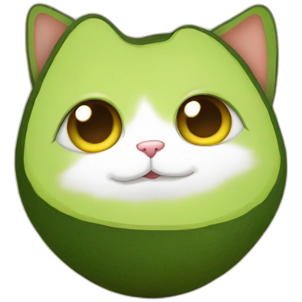 Avocado cat emoji
