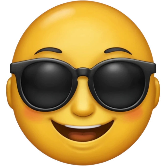 Oil and emoji with dark glasses emoji