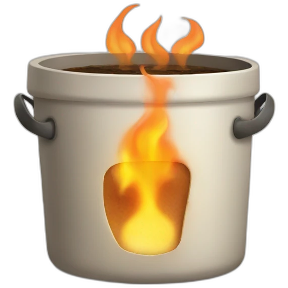 Burn Tofu in pot emoji