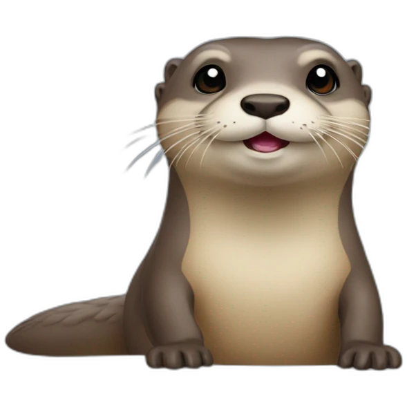 Loutre sur tortu emoji