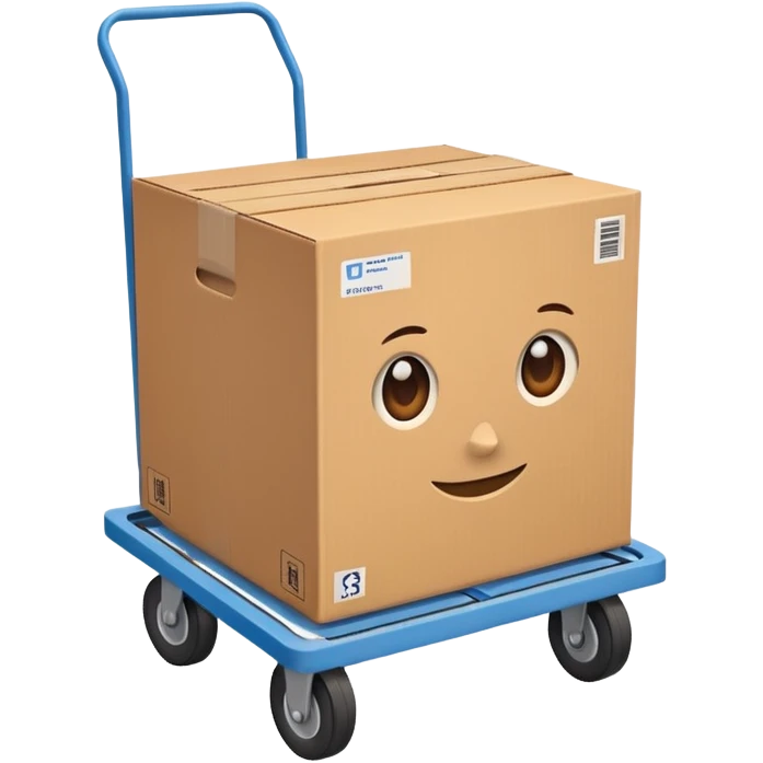 Box Carrier + dolly emoji