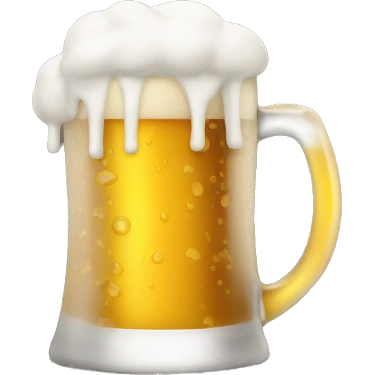 Beer with Olympic symbol emoji