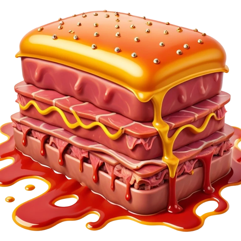 spam meat land surreal dali melting landscape emoji