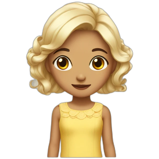 A cute dress with one eyebrow raised   emoji
