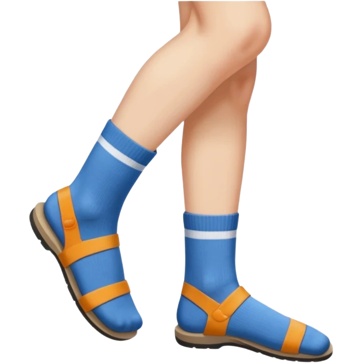 socks on with sandals on emoji