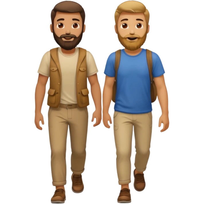 2 guys walking emoji