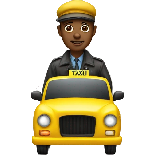 taxi driver emoji