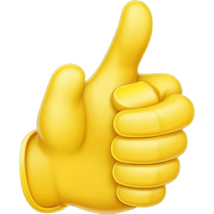 thumbs up emoji, positive and bold emoji