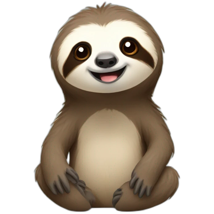 Cute sloth emoji