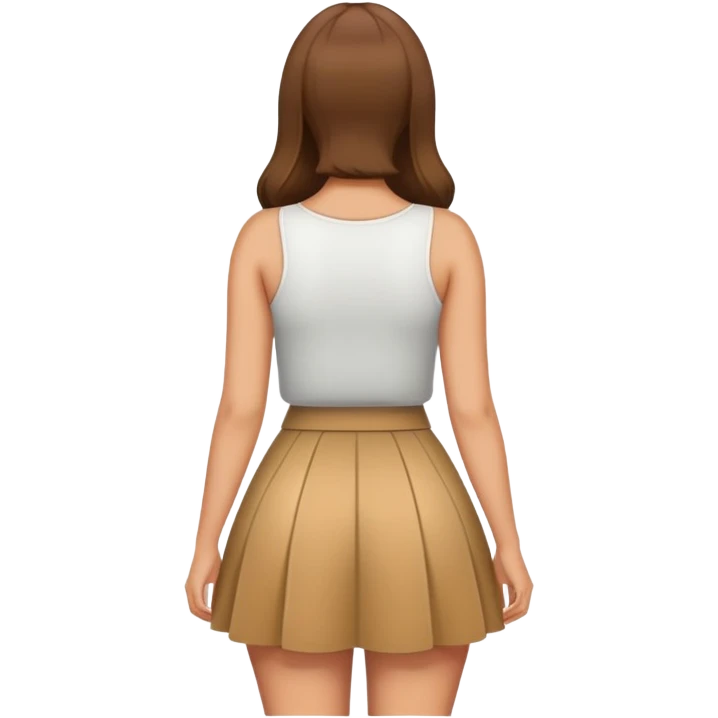 backview buxom in skirt emoji