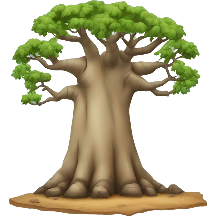 a baobab tree vector emoji