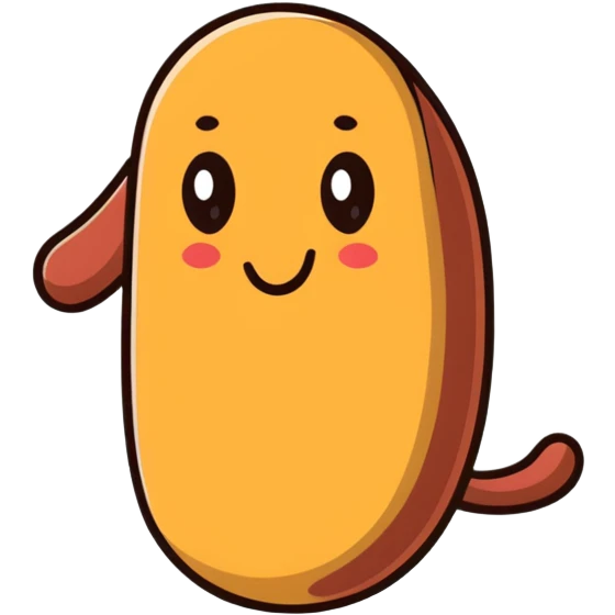 sausage with a sad face emoji