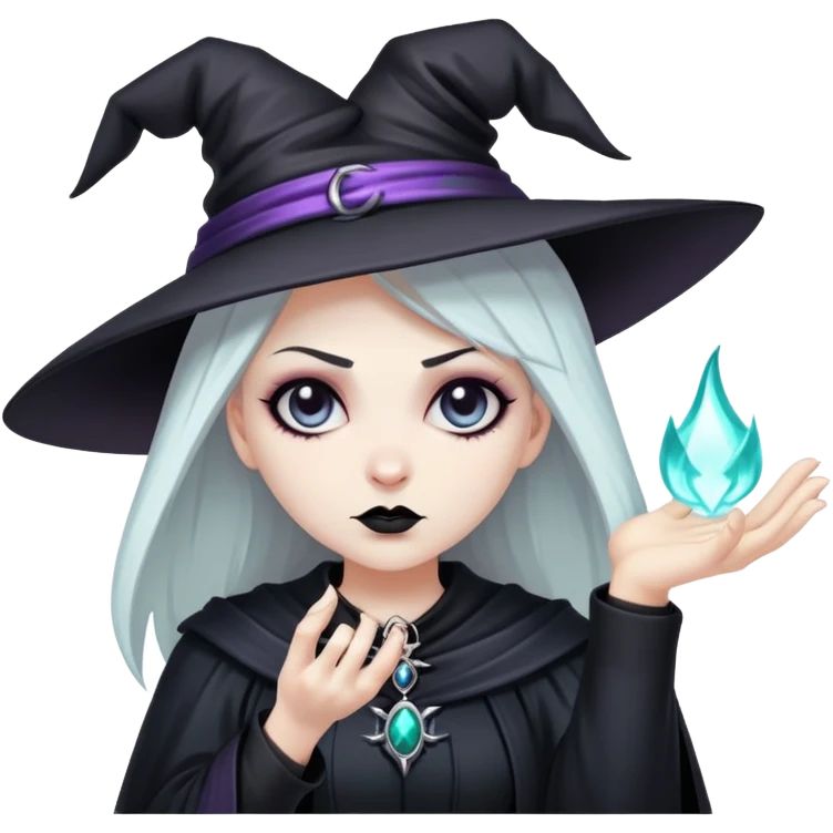 goth witch banishing monitoring spirits  emoji