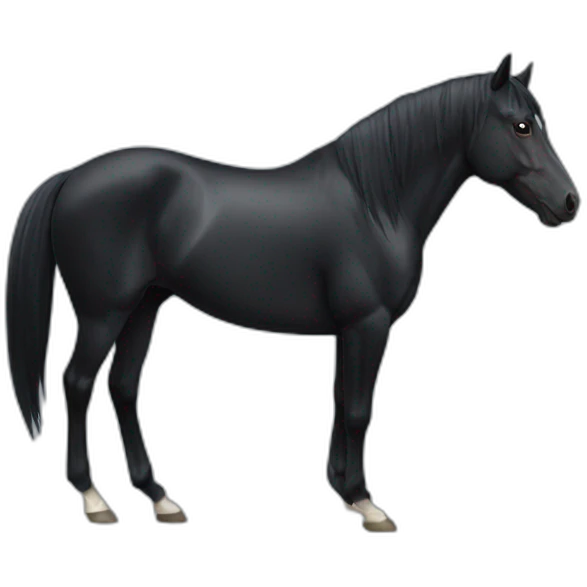 black horse  emoji