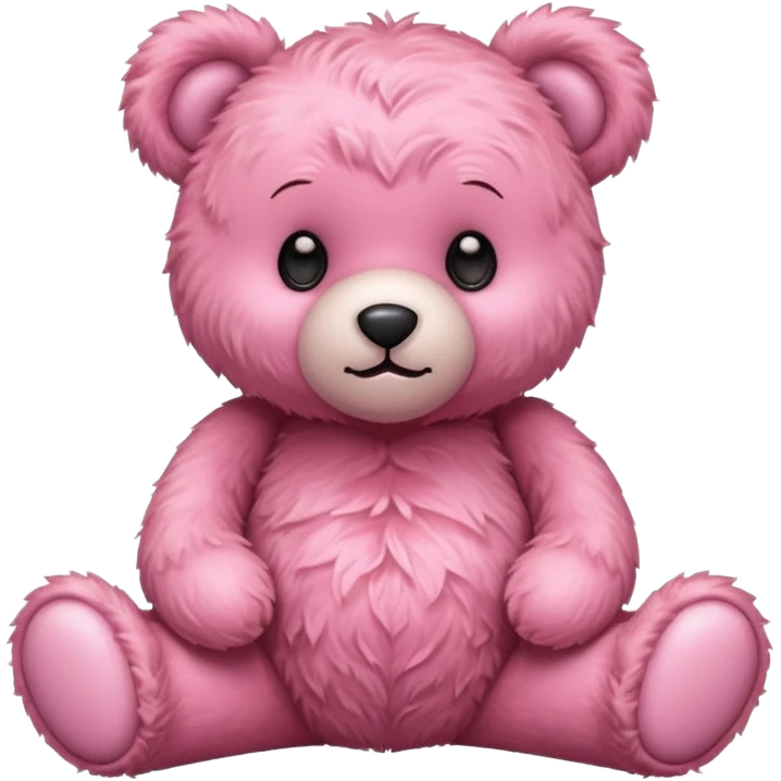 Yumuş yumuş pembe ayıcık  emoji