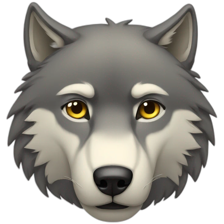 Wolf sad emoji