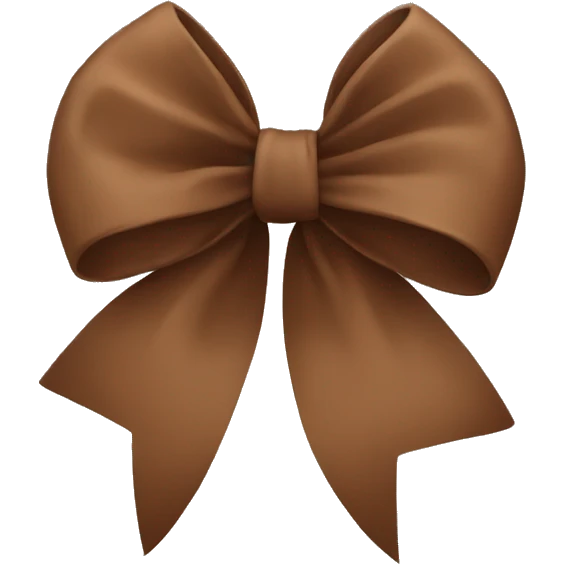 Brown bow emoji