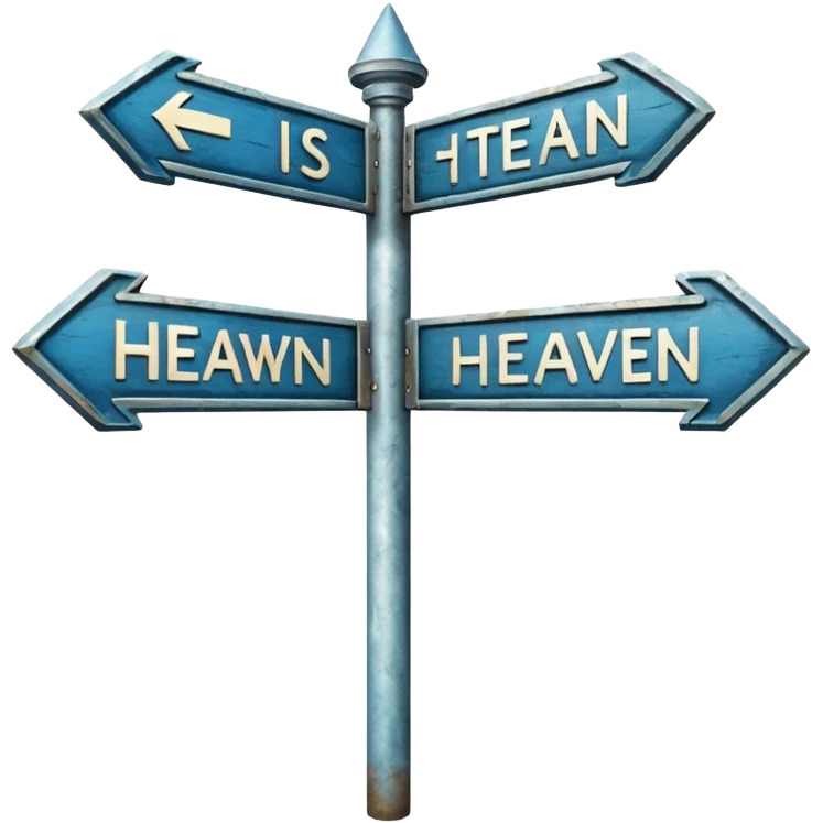 god heaven signpost emoji