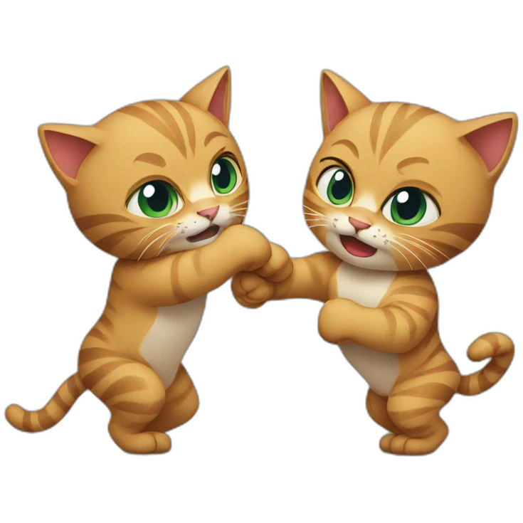 fighting cats emoji