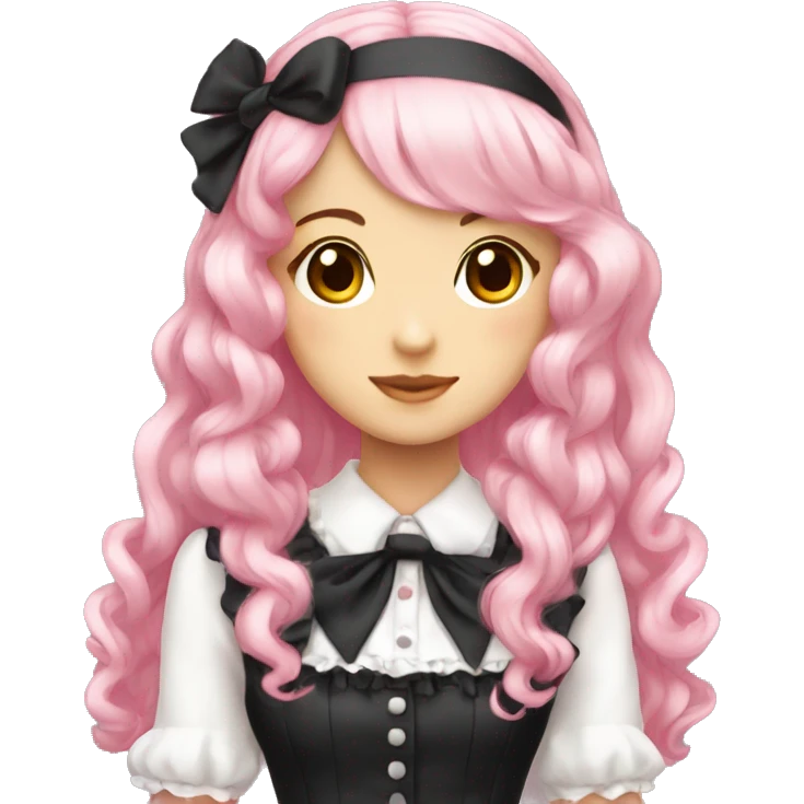 Pretty pink haired Lolita  emoji