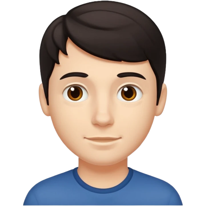 white boy with dark hair and dimples emoji