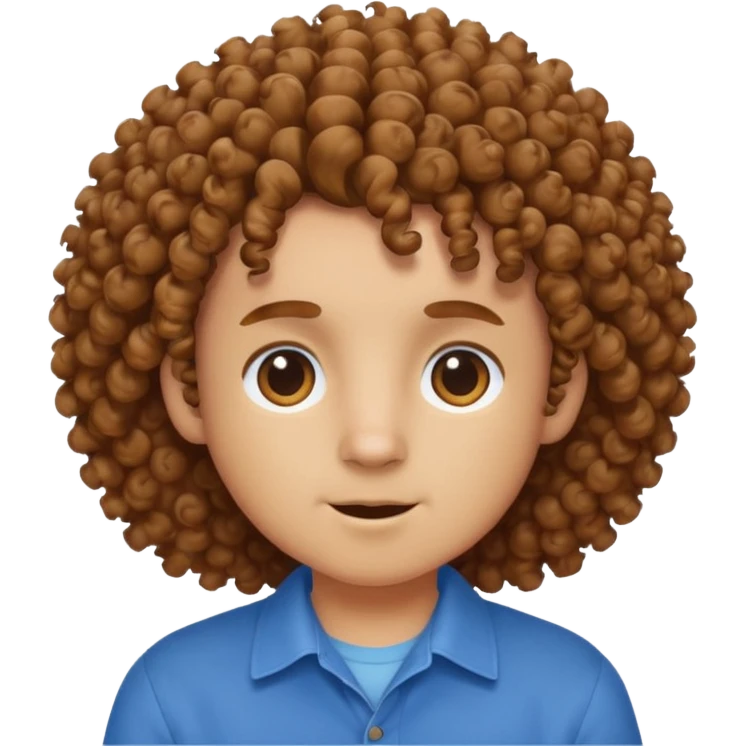 curly hair animal with shirts  emoji