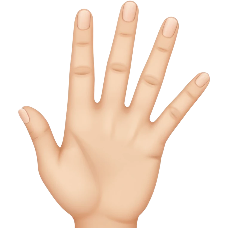 hand showing number four with fingers emoji