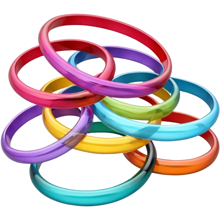   Colourfull Glass Bangles emoji