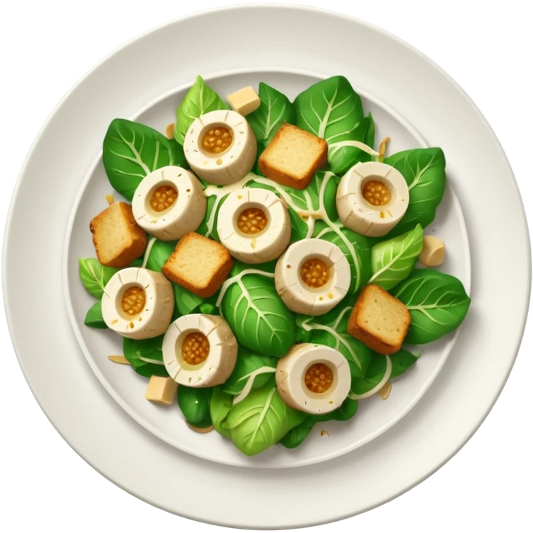 Charred sprout Caesar salad emoji