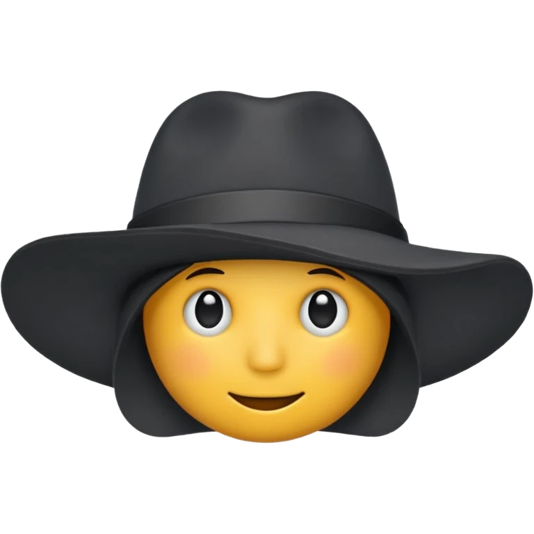 black hat emoji