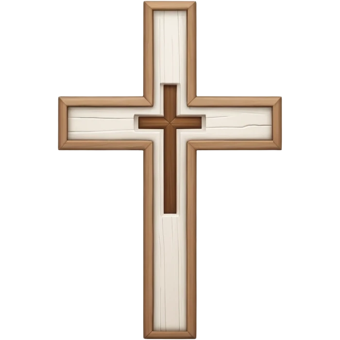 white cross sin madera  emoji