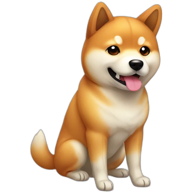 Shiba inu kawaii emoji