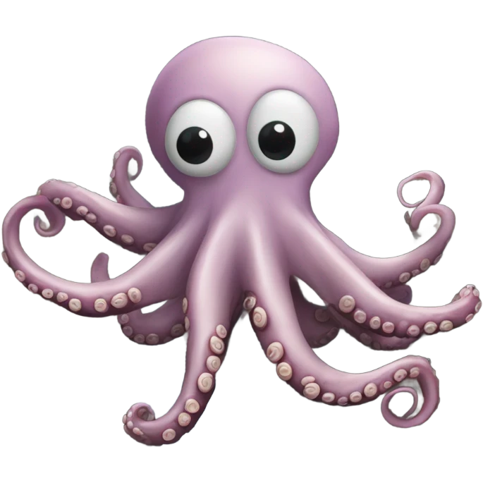 Octopus climbing a mountain  emoji