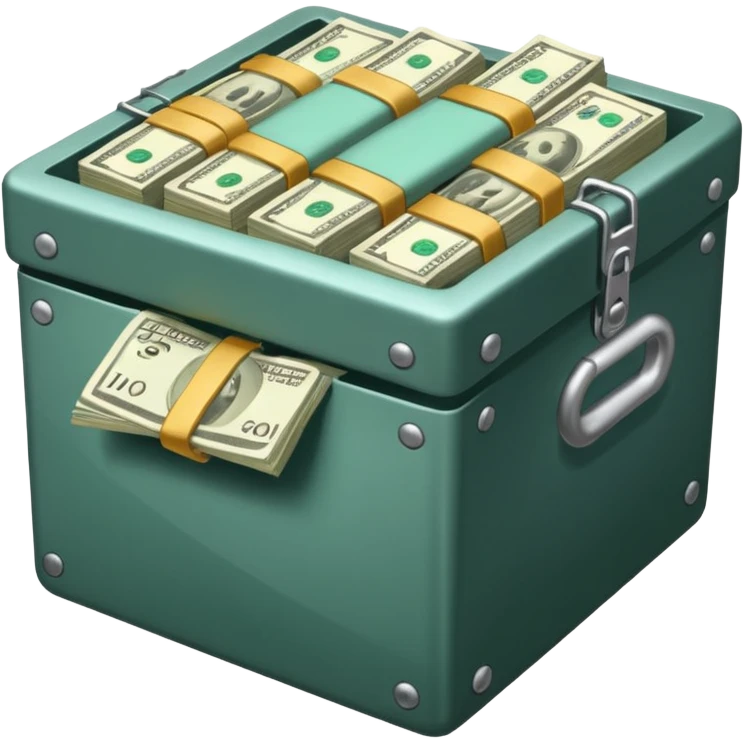unlocked vault full of cash emoji