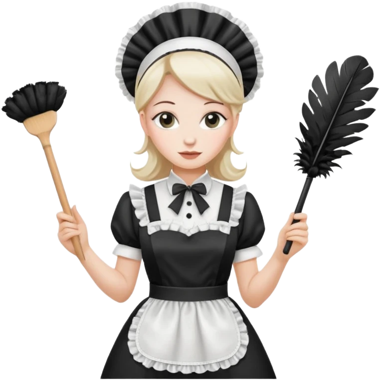 French maid emoji