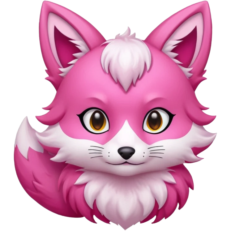 pink kitsune emoji