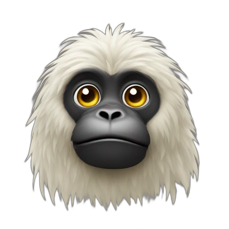 Singe sur perroquet emoji