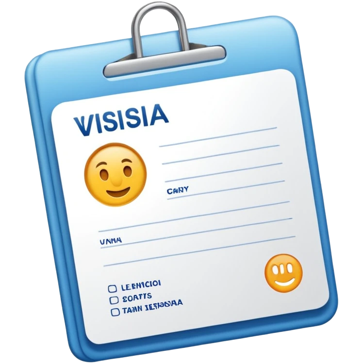 visa de turista emoji
