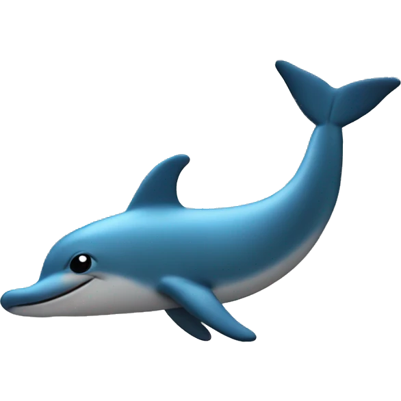 dolphine on the moon emoji