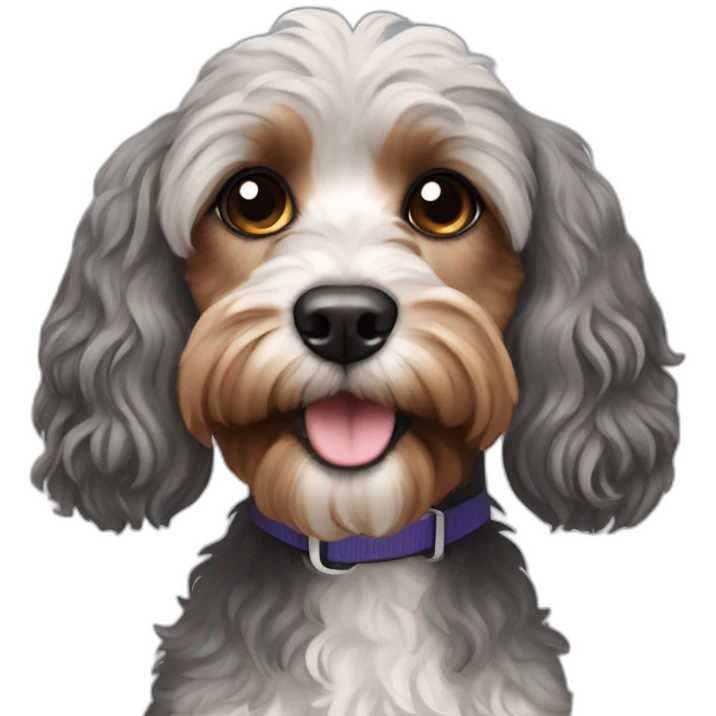 Straight hair cavoodle emoji