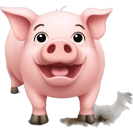 pig in deep mud emoji