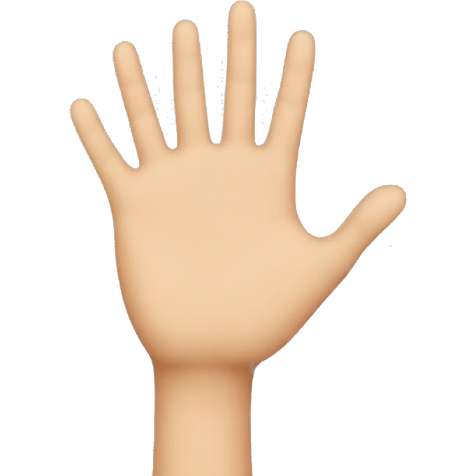 Little hand emoji