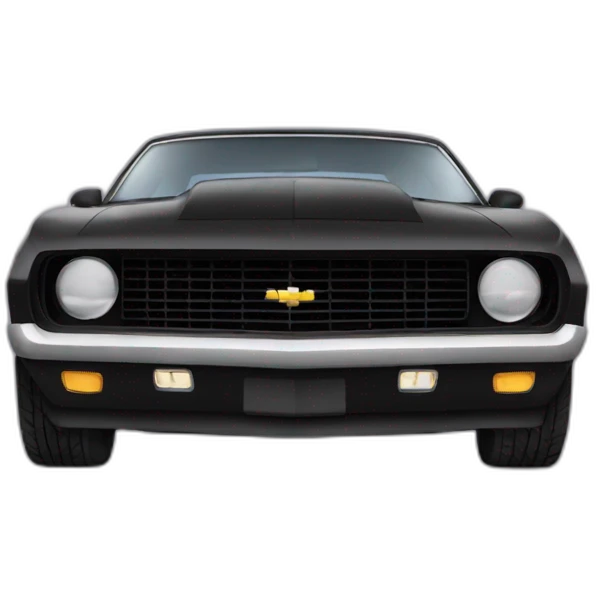 emo driving a camaro emoji