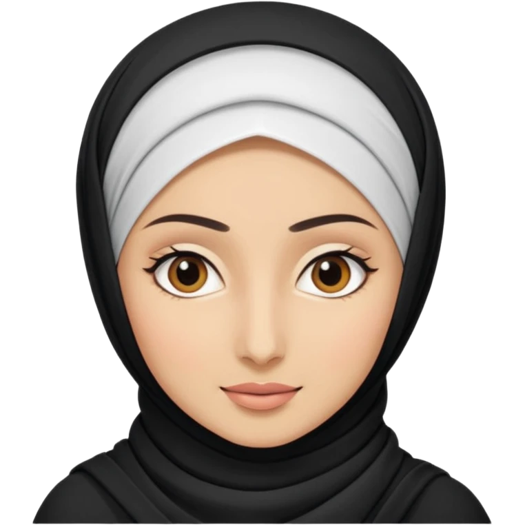 Hijabi with a cool vibes emoji