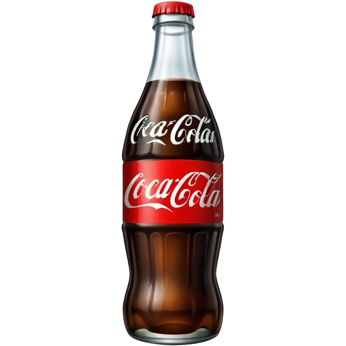 coca cola bottle with black label emoji